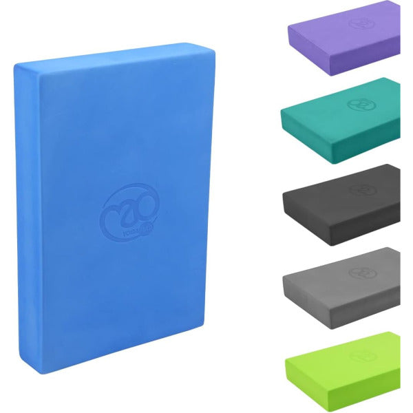 Fitness Mad Yoga Block - Blue - Pack of 2