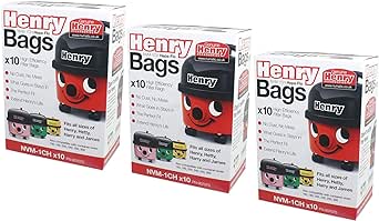 Numatic Hepaflow Henry Dust Vacuum Bags - Pack of 3