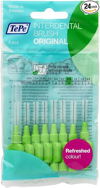 TePe Interdental Brush Green 0.80mm- Pack of 3