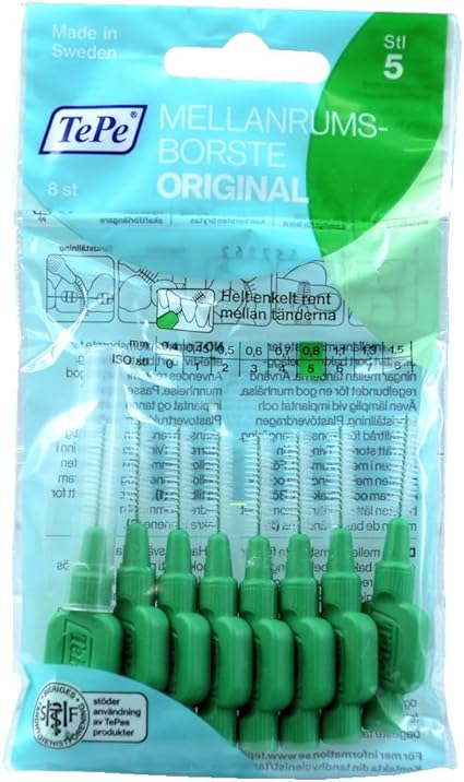 TePe Interdental Brush Green 0.80mm- Pack of 4