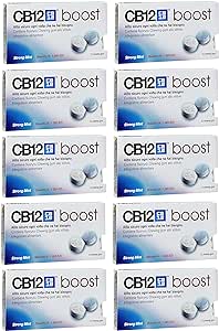 CB12 Boost Chewing Gum Strong Mint- Pack of 10