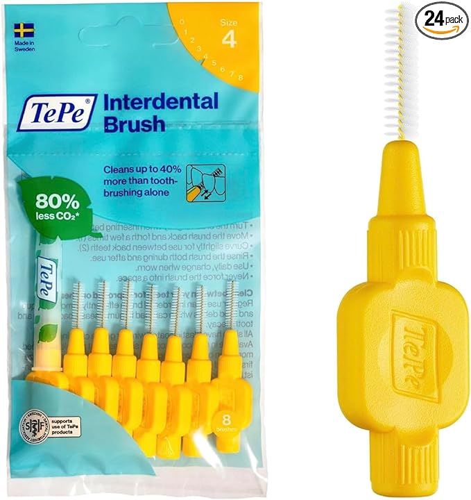 TePe Interdental Brush Yellow 0.70mm- Pack of 3