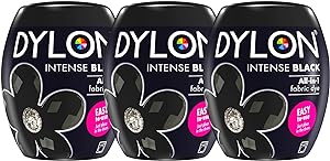 Dylon Machine Dye Pod 350g 12 Intense Black- Pack of 3