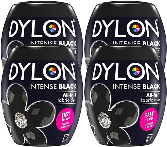 Dylon Machine Dye Pod 350g 12 Intense Black- Pack of 4