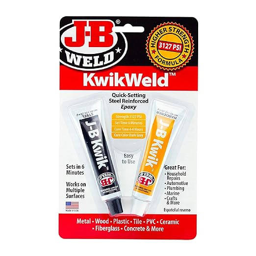 J-B Weld KwikWeld Tubes 57g- Pack of 6