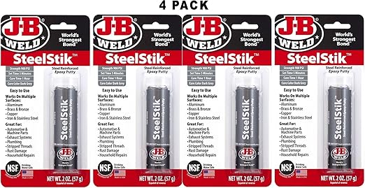 J-B Weld SteelStik Epoxy Putty-Pack of 4