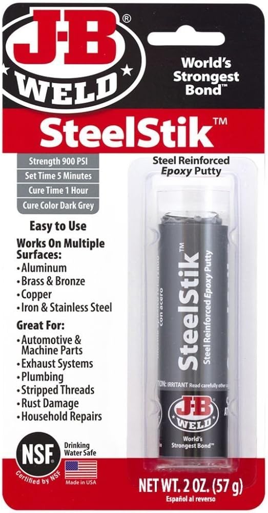 J-B Weld SteelStik Epoxy Putty-Pack of 6