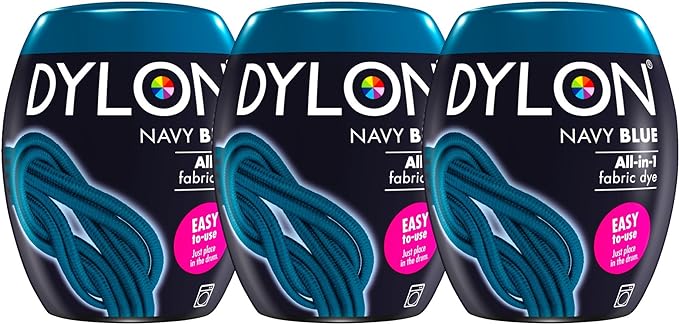 Dylon Machine Dye Pod 350g 08 Navy Blue- Pack of 3