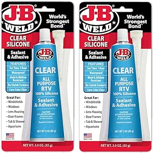 JB Weld Silicone Clear 85g- Pack of 2