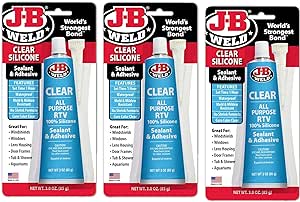 JB Weld Silicone Clear 85g- Pack of 3