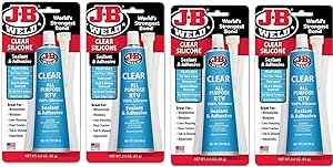 JB Weld Silicone Clear 85g- Pack of 4