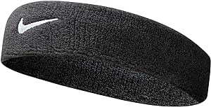 NIKE HEADBAND SWOOSH BLACK/WHITE