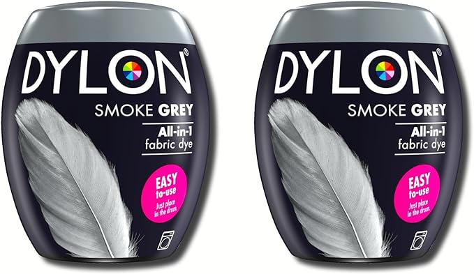 Dylon Machine Dye Pod 350g Smoke Grey- Pack of 2