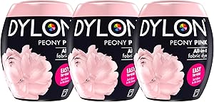 Dylon Machine Dye Pod 350g 07 Peony Pink- Pack of 3