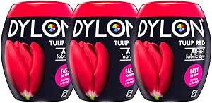 Dylon Machine Dye Pod 350g 36 Tulip Red- Pack of 3